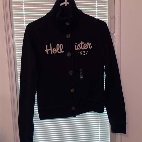 Hollister button up sweat shirt - Picture 1 of 4